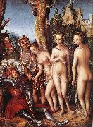 CRANACH, Lucas the Elder The Judgment of Paris fg oil painting artist